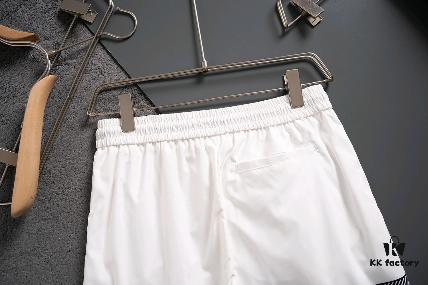 6931a523ccd8ab3d7af99721 THOM BROWNE 2025 Spring and Summer New Arrival High-Quality Casual Quick-Dry Woven Beach Pants, 3D Digital Print, Premium Reproduction with Latest Embossed Logo Design, Ideal for Urban Fashion, Travel, and Leisure
