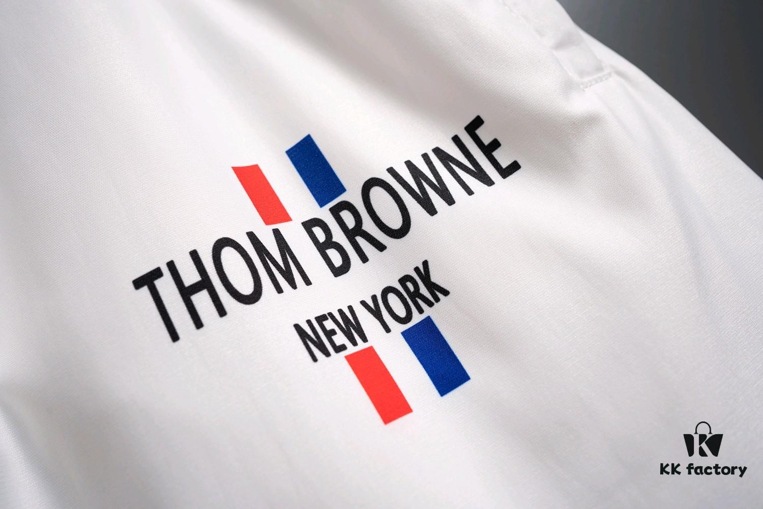 6931a523ccd8ab3d7af99723 THOM BROWNE 2025 Spring and Summer New Arrival High-Quality Casual Quick-Dry Woven Beach Pants, 3D Digital Print, Premium Reproduction with Latest Embossed Logo Design, Ideal for Urban Fashion, Travel, and Leisure