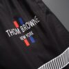 6931a524ccd8ab3d7af99728 THOM BROWNE 2025 Spring and Summer New Arrival High-Quality Casual Quick-Dry Woven Pants, 3D Digital Printed Beach Shorts