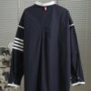 6931a525ccd8ab3d7af99736 Designer TB25 Spring Summer New Arrivals Shirt, 50s Poplin Cotton Wear, Double Layer Contrast Collar, 12 Pairs Custom Shell Buttons, Sizes S M L XL Unisex
