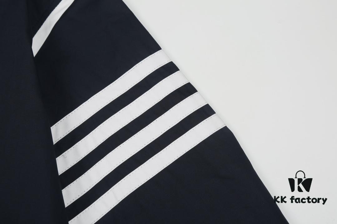 6931a525ccd8ab3d7af9973d Designer TB25 Spring Summer New Arrivals Shirt, 50s Poplin Cotton Wear, Double Layer Contrast Collar, 12 Pairs Custom Shell Buttons, Sizes S M L XL Unisex