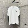 6931a526ccd8ab3d7af99753 TB*Tommy* 2025 Spring and Summer New Arrival Classic Scarf Dog Embroidery Short Sleeve T-Shirt Custom Double Gauze Plain Weave Pure Cotton 300 Fabric Unisex