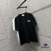 6931a527ccd8ab3d7af9975e TB*Tommy* 2025 Spring/Summer New Arrival Classic Scarf Dog Embroidery Short Sleeve T-Shirt Custom Double Gauze Plain Weave 100% Cotton 300 Fabric Unisex
