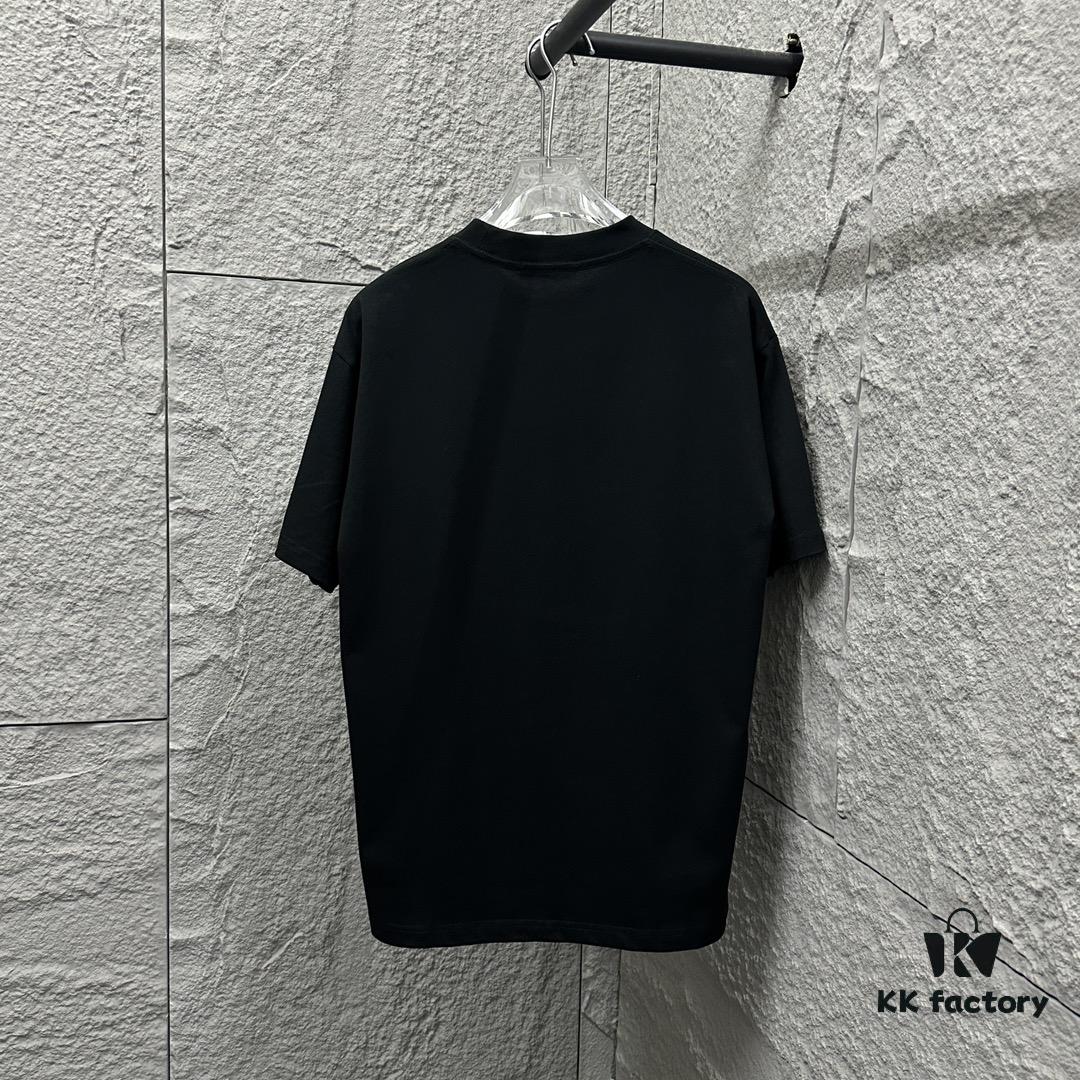 6931a528ccd8ab3d7af99776 TB*Tom 2025 Spring/Summer New Arrival Classic Rose Embroidery Short-Sleeve T-Shirt Unisex Design Made from Custom Double-Gauze Plain-Woven 300g Cotton Fabric