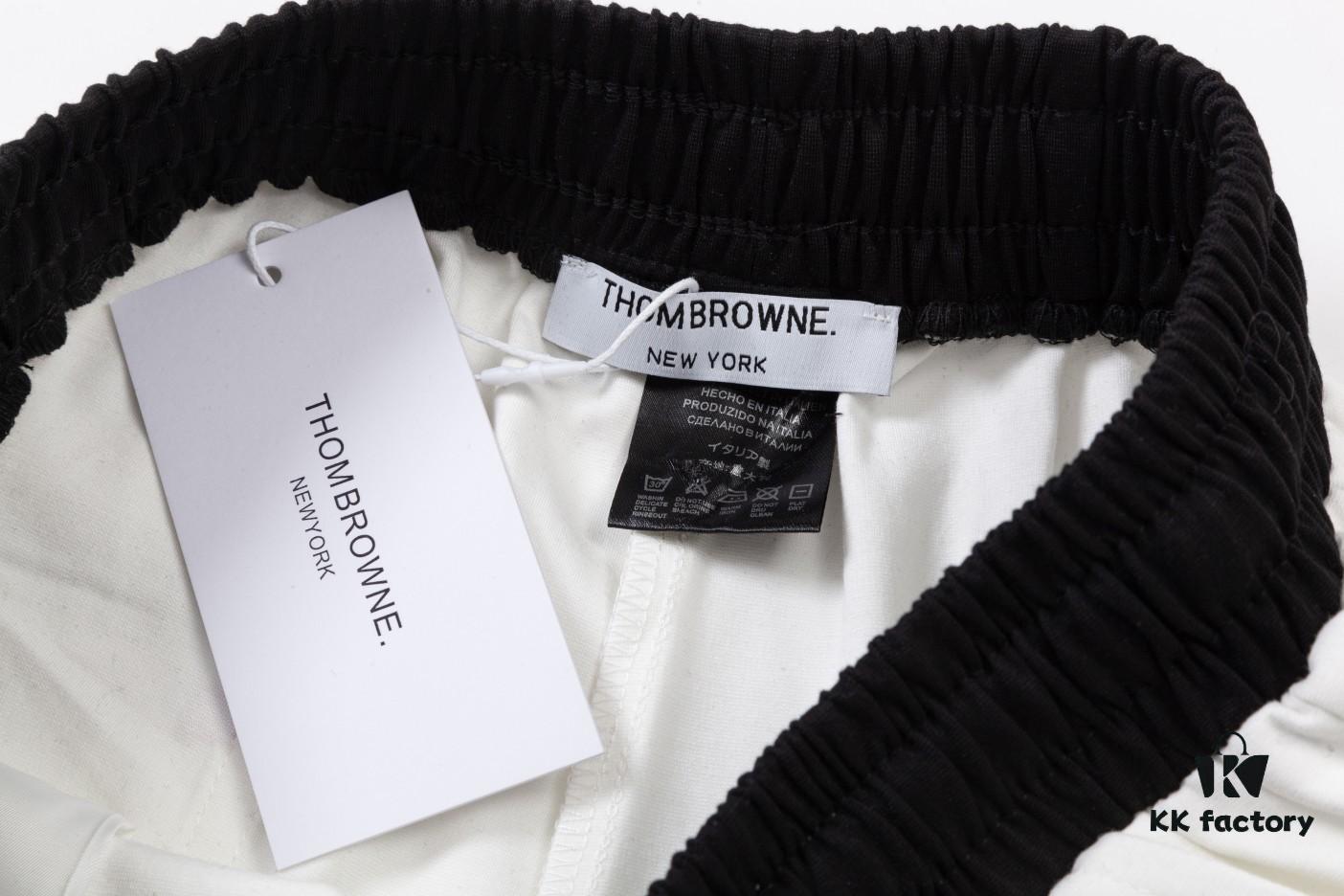 6931a52accd8ab3d7af9977f 2024SS Thom Browne New Knit Shorts, Custom Fabric, Jacquard Knit Technique, Embroidered Logo, Streamlined Tailored Fit, Straight Striped Panel Design, Premium Metal Hardware Drawstring, Smooth and Comfortable Breathable Wear, Textured and Structured Look, Stylish Casual Wear