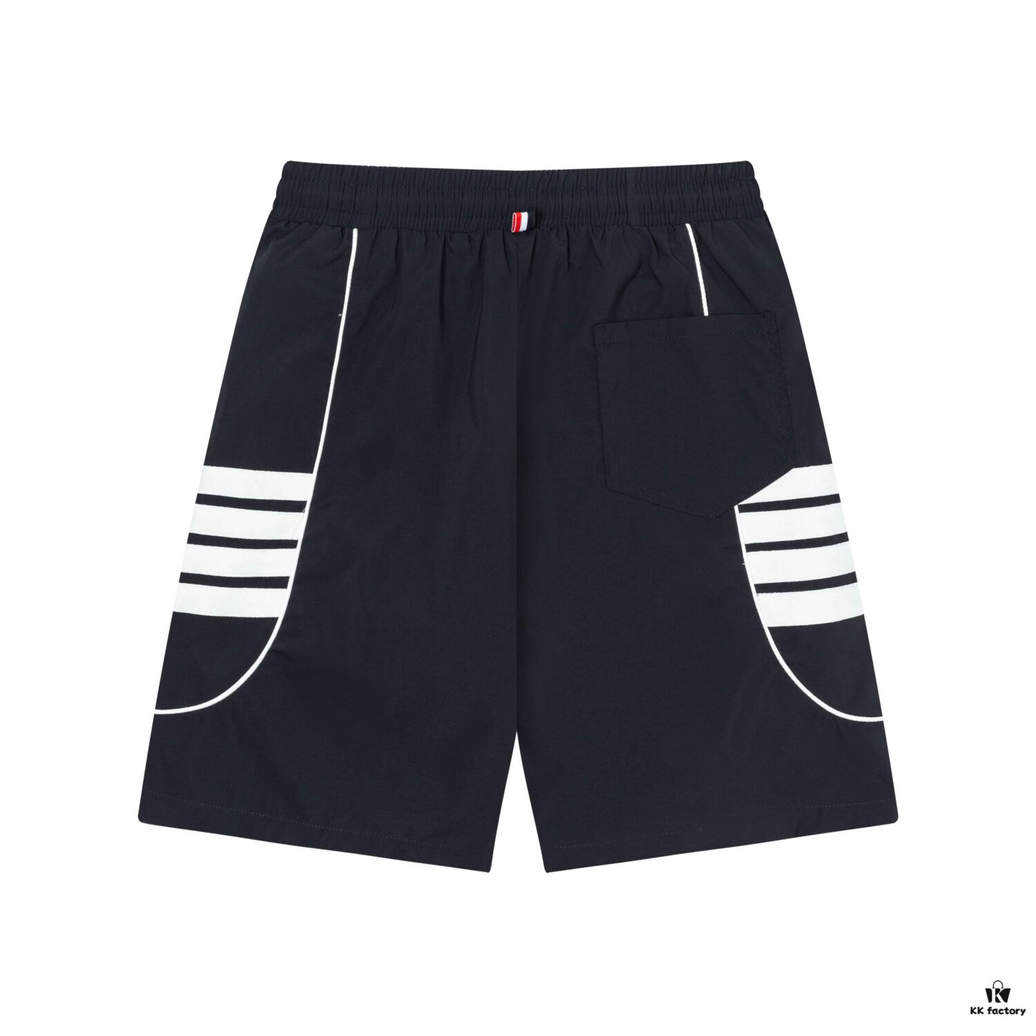 6931a52bccd8ab3d7af99794 2025 TB New Quick-Dry Beach Shorts, Custom Fabric, Embroidered Logo, Structured Fit with Straight Stripe Panels