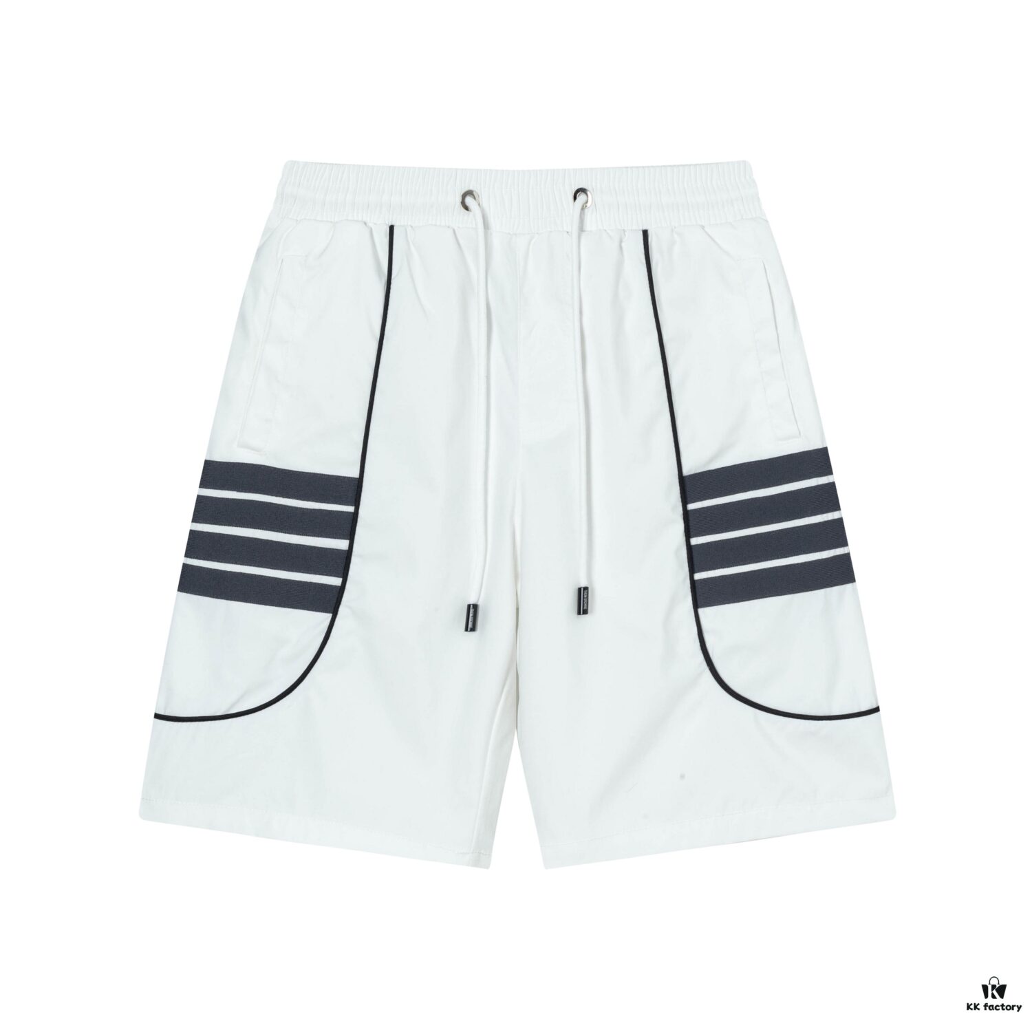 6931a52bccd8ab3d7af9979b 2025 TB New Quick-Dry Beach Shorts, Custom Fabric, Embroidered Logo, Slim Tailored Fit with Straight Stripe Panel Design