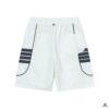 6931a52bccd8ab3d7af9979c 2025 TB New Quick-Dry Beach Shorts, Custom Fabric, Embroidered Logo, Slim Tailored Fit with Straight Stripe Panel Design