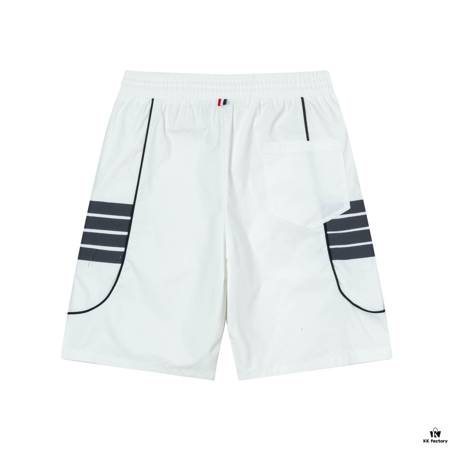 6931a52bccd8ab3d7af9979c 2025 TB New Quick-Dry Beach Shorts, Custom Fabric, Embroidered Logo, Slim Tailored Fit with Straight Stripe Panel Design