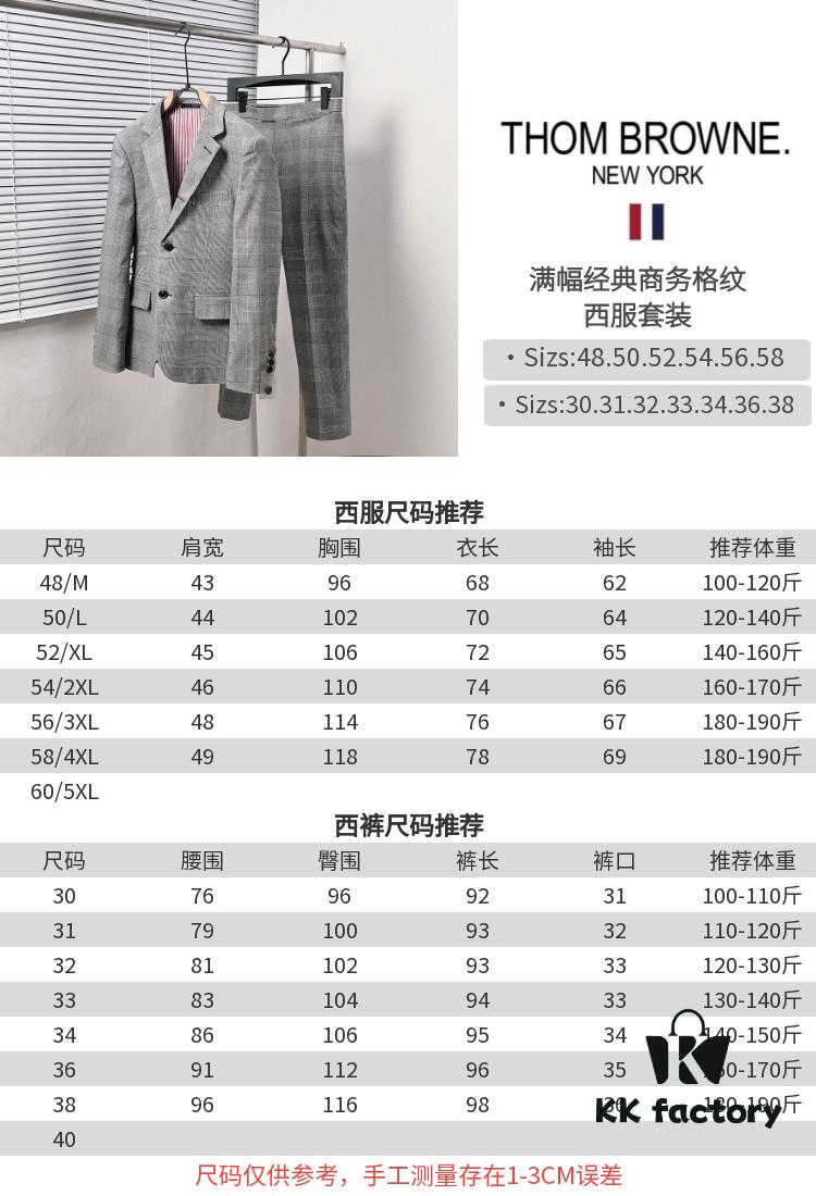 Thom Browne Classic Full-Print Business Plaid Suit