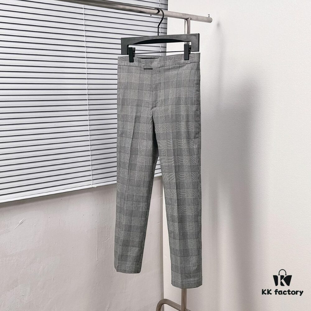 6931a530ccd8ab3d7af997d5 Thom Browne Classic Business Plaid Dress Trousers