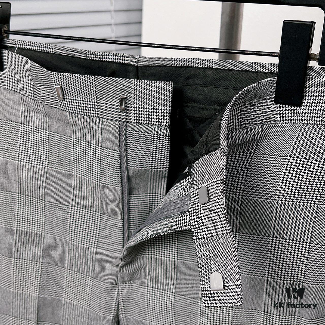 Thom Browne Classic Business Plaid Dress Trousers