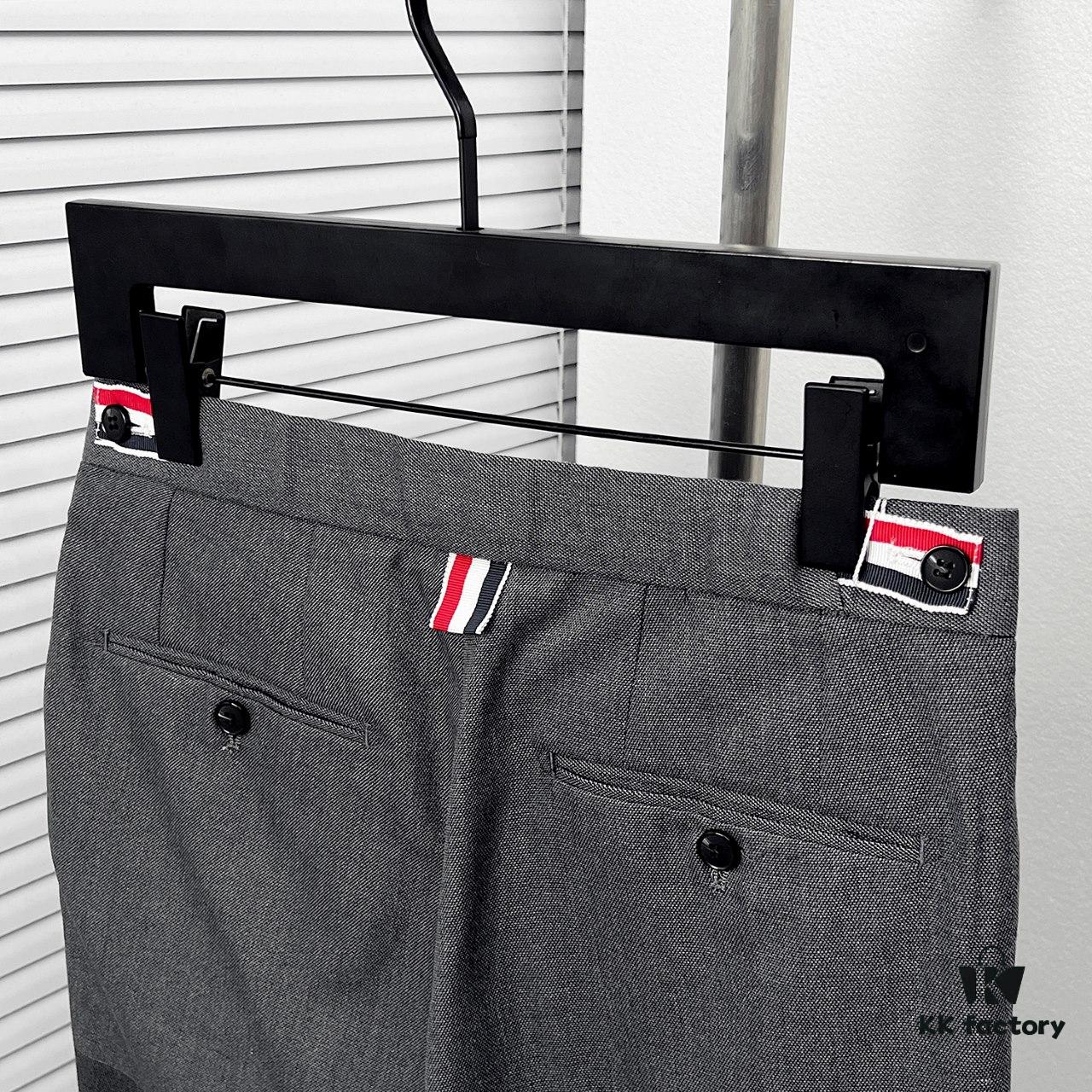 Thom Browne / Grey Classic Four-Stripe Suit Trousers