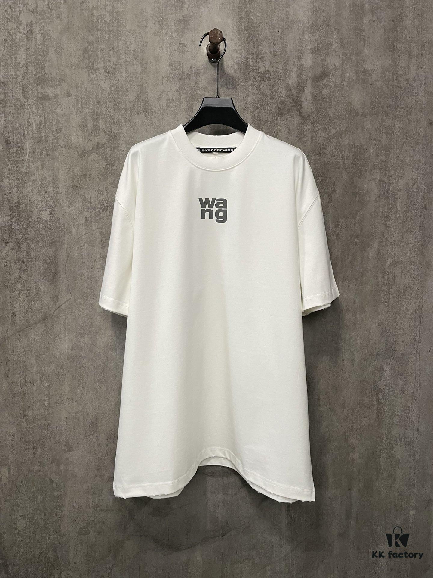 6931a539ccd8ab3d7af99877 Alexander Wang 2024FW Fall/Winter Heavyweight 380g Short Sleeve T-Shirt with New York Flag Raised Print