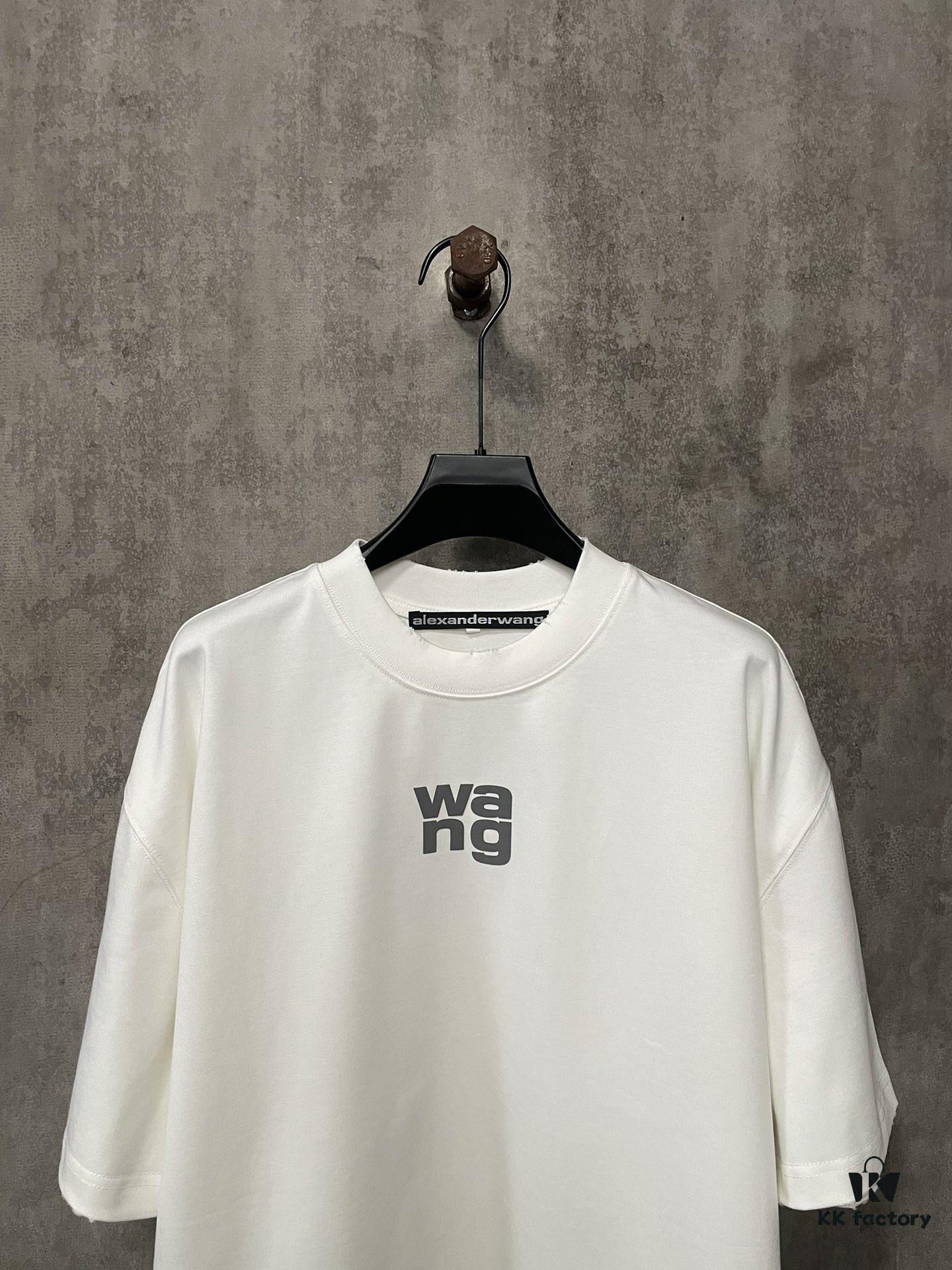6931a539ccd8ab3d7af99879 Alexander Wang 2024FW Fall/Winter Heavyweight 380g Short Sleeve T-Shirt with New York Flag Raised Print