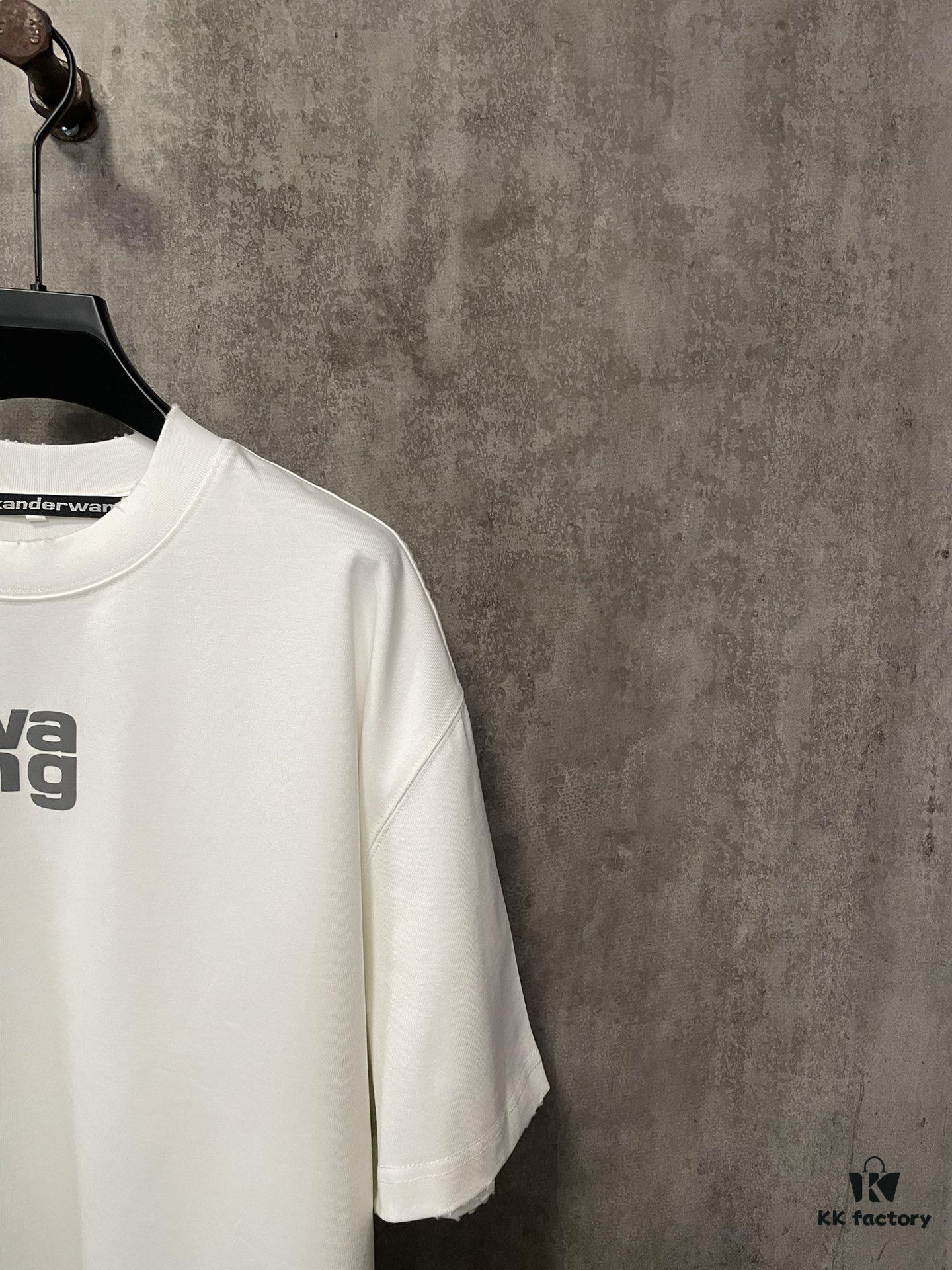 6931a539ccd8ab3d7af9987b Alexander Wang 2024FW Fall/Winter Heavyweight 380g Short Sleeve T-Shirt with New York Flag Raised Print