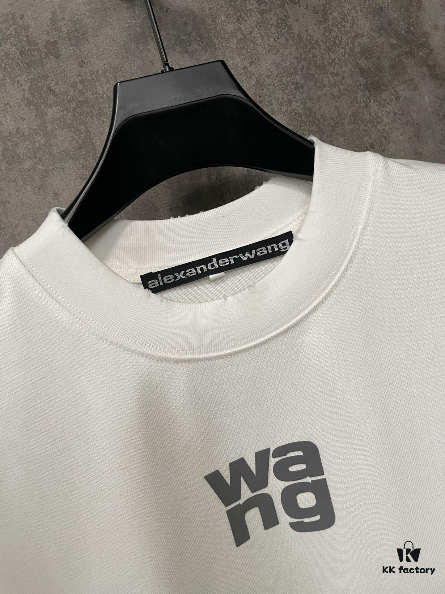 6931a539ccd8ab3d7af9987f Alexander Wang 2024FW Fall/Winter Heavyweight 380g Short Sleeve T-Shirt with New York Flag Raised Print