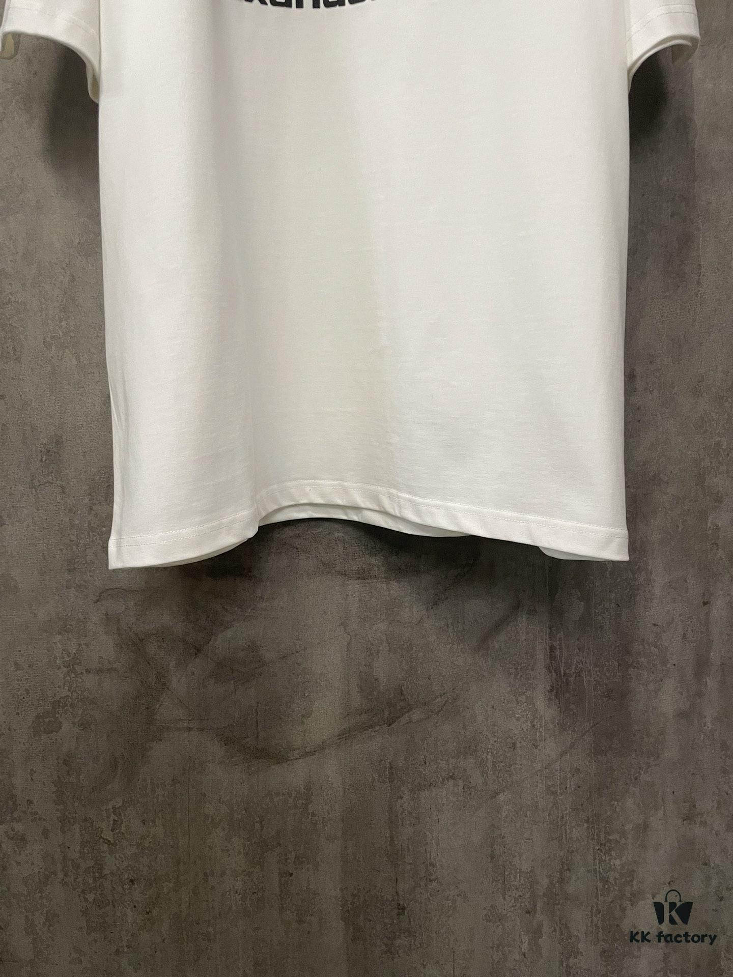 6931a539ccd8ab3d7af99883 Alexander Wang 2024 FW Pre-Spring Heavyweight 380g Short Sleeve T-Shirt with Raised Puff Print
