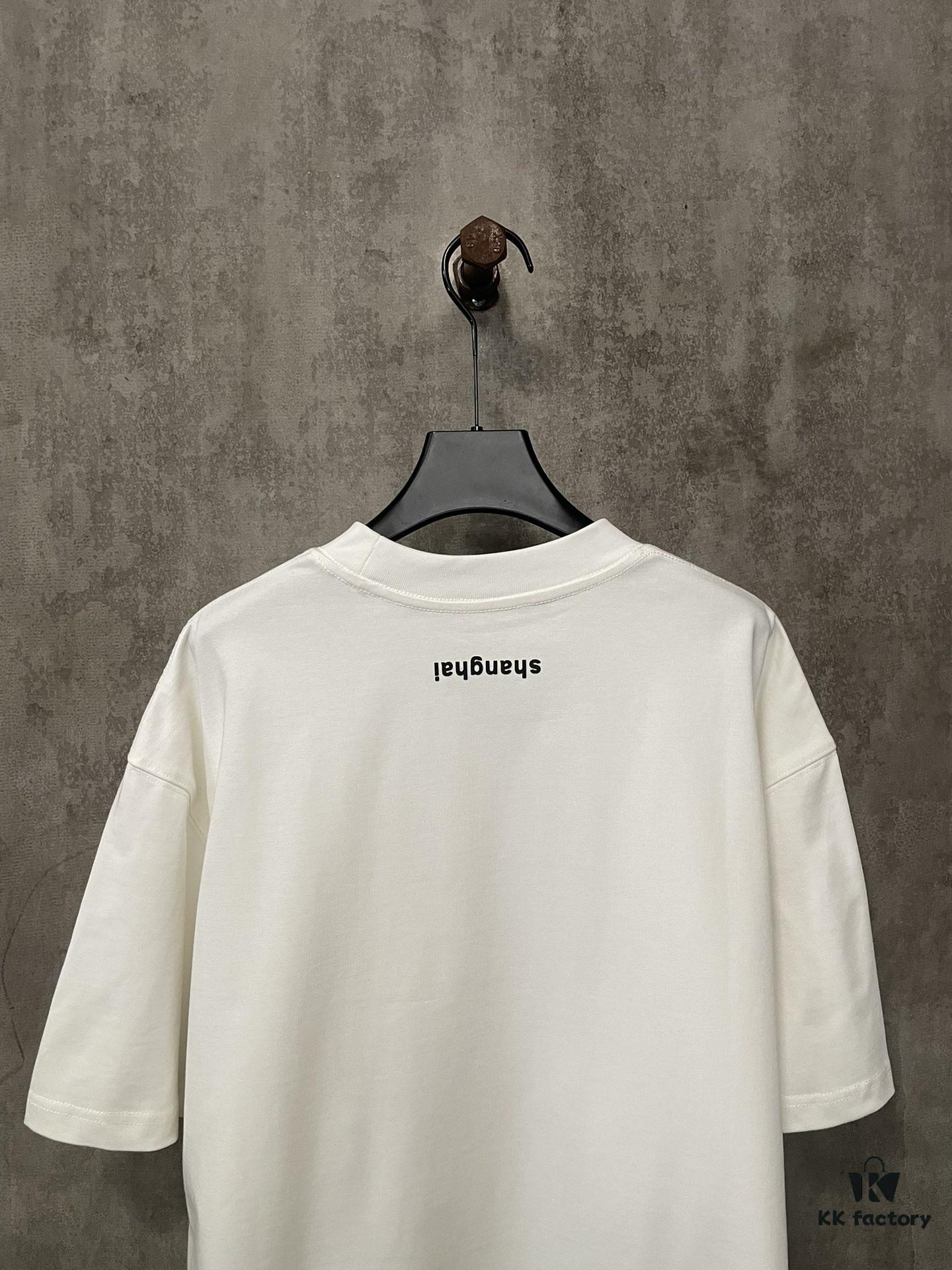 6931a539ccd8ab3d7af99885 Alexander Wang 2024 FW Pre-Spring Heavyweight 380g Short Sleeve T-Shirt with Raised Puff Print