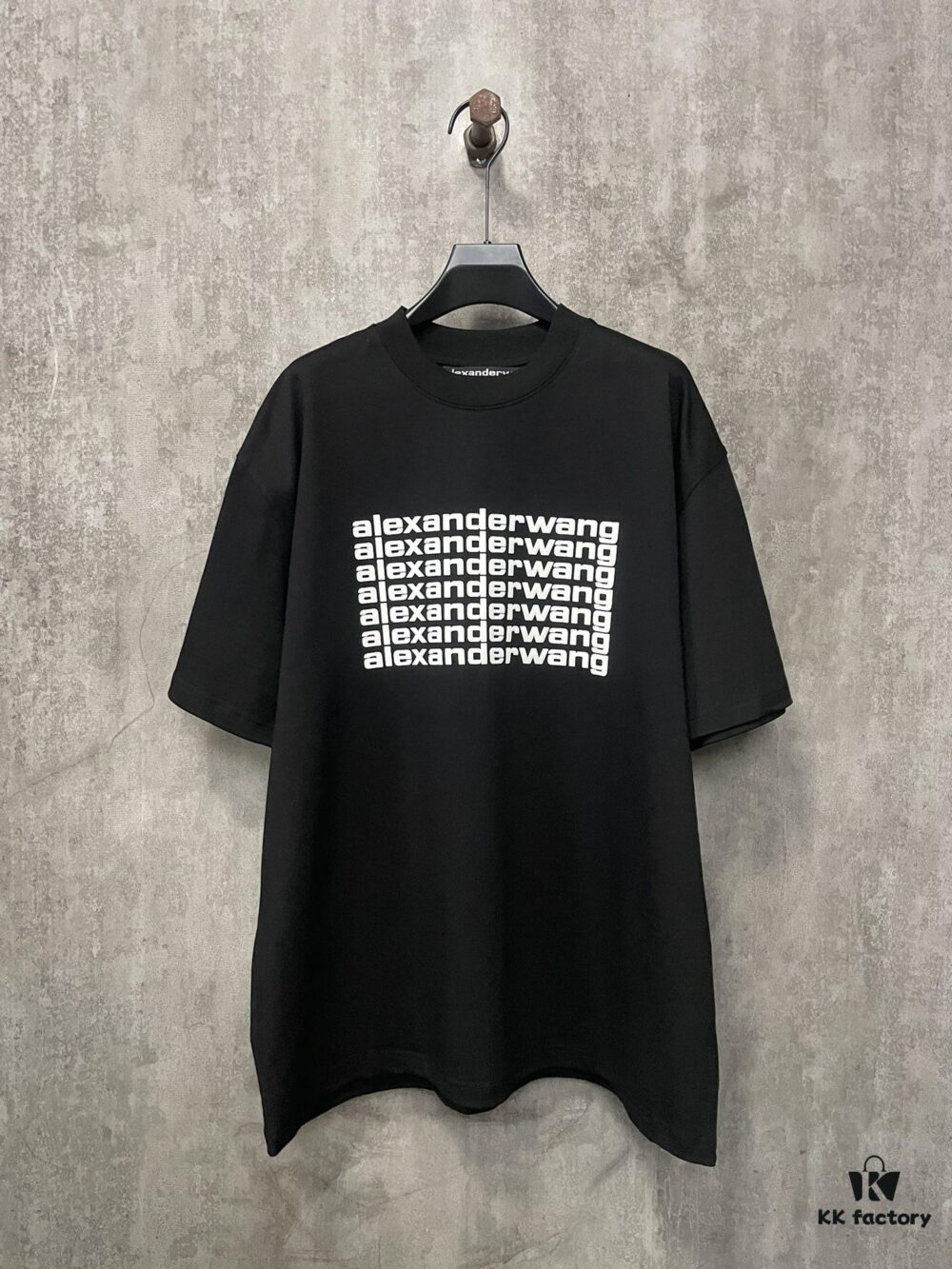 6931a53accd8ab3d7af99889 Alexander Wang 2024 FW Pre-Spring Heavyweight 380g Short Sleeve T-Shirt with Raised Puff Print