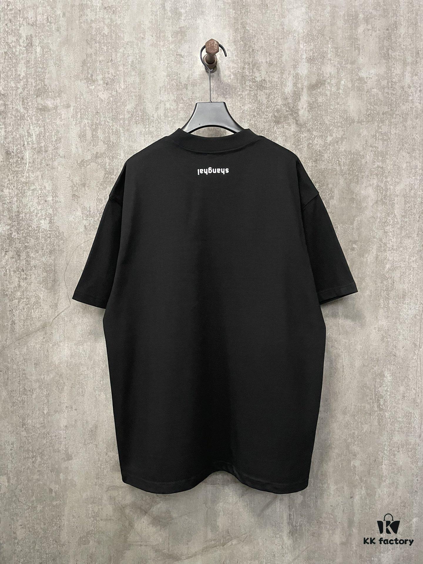 6931a53accd8ab3d7af9988a Alexander Wang 2024 FW Pre-Spring Heavyweight 380g Short Sleeve T-Shirt with Raised Puff Print