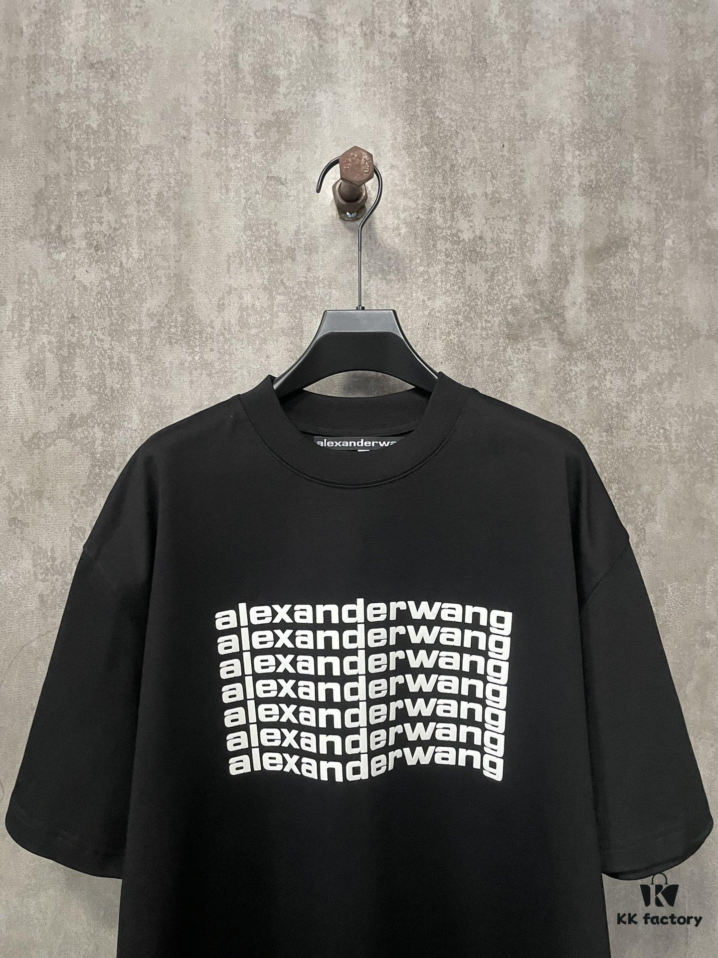6931a53accd8ab3d7af9988b Alexander Wang 2024 FW Pre-Spring Heavyweight 380g Short Sleeve T-Shirt with Raised Puff Print