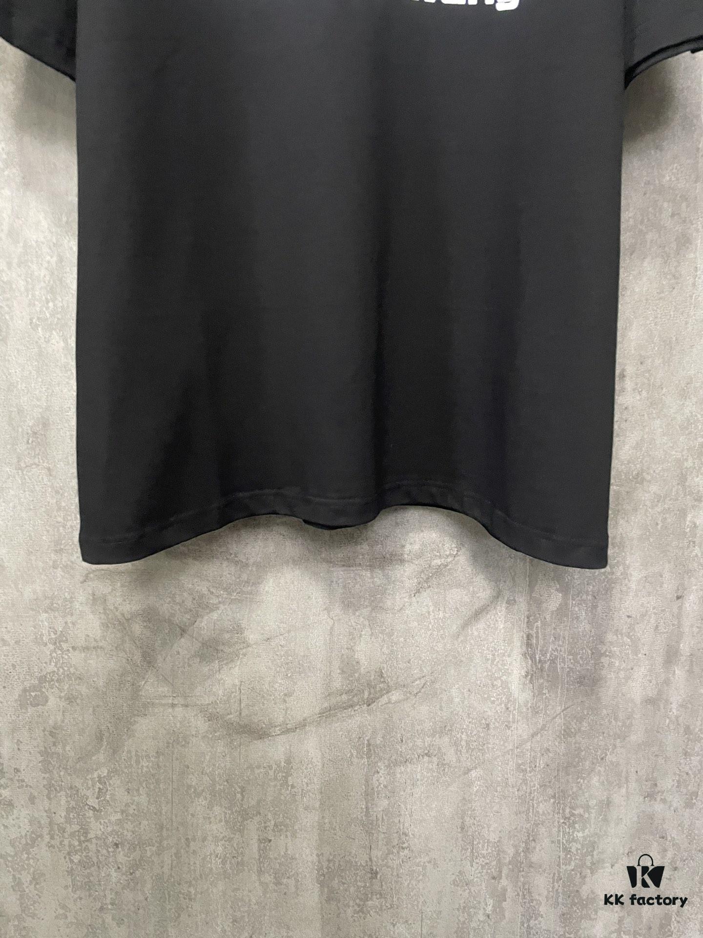6931a53accd8ab3d7af9988c Alexander Wang 2024 FW Pre-Spring Heavyweight 380g Short Sleeve T-Shirt with Raised Puff Print