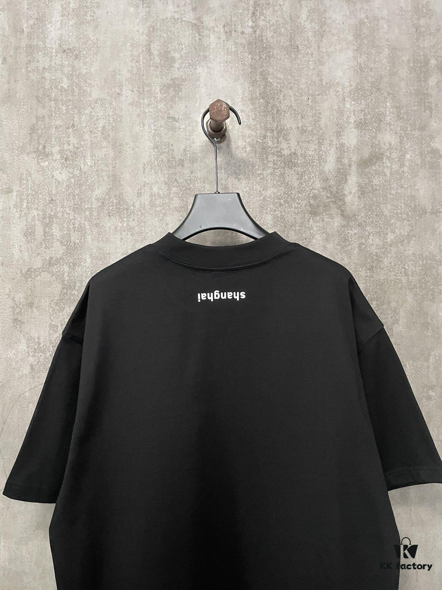 6931a53accd8ab3d7af9988e Alexander Wang 2024 FW Pre-Spring Heavyweight 380g Short Sleeve T-Shirt with Raised Puff Print