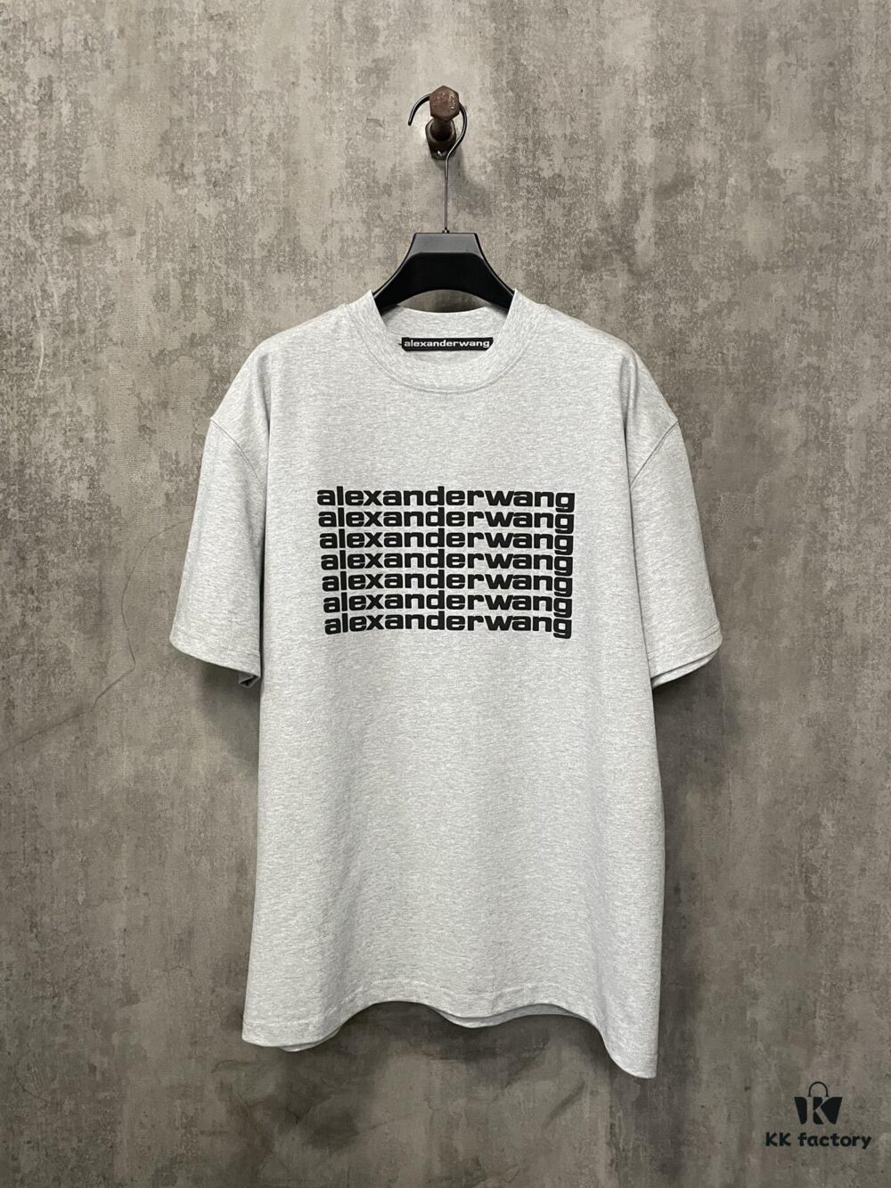 6931a53accd8ab3d7af99892 Alexander Wang 2024 FW Pre-Spring Heavyweight 380g Short Sleeve T-Shirt with Raised Puff Print