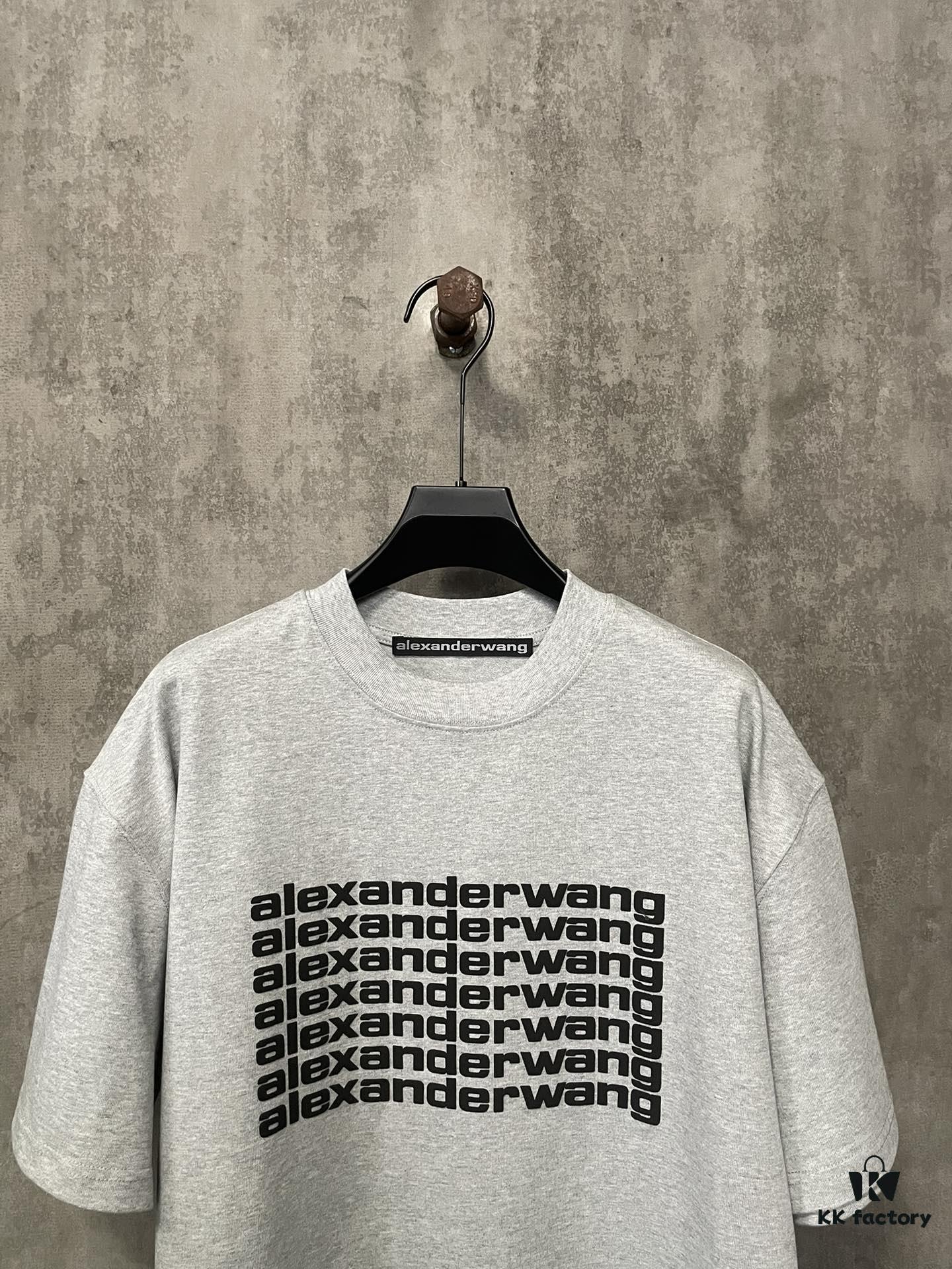6931a53accd8ab3d7af99894 Alexander Wang 2024 FW Pre-Spring Heavyweight 380g Short Sleeve T-Shirt with Raised Puff Print
