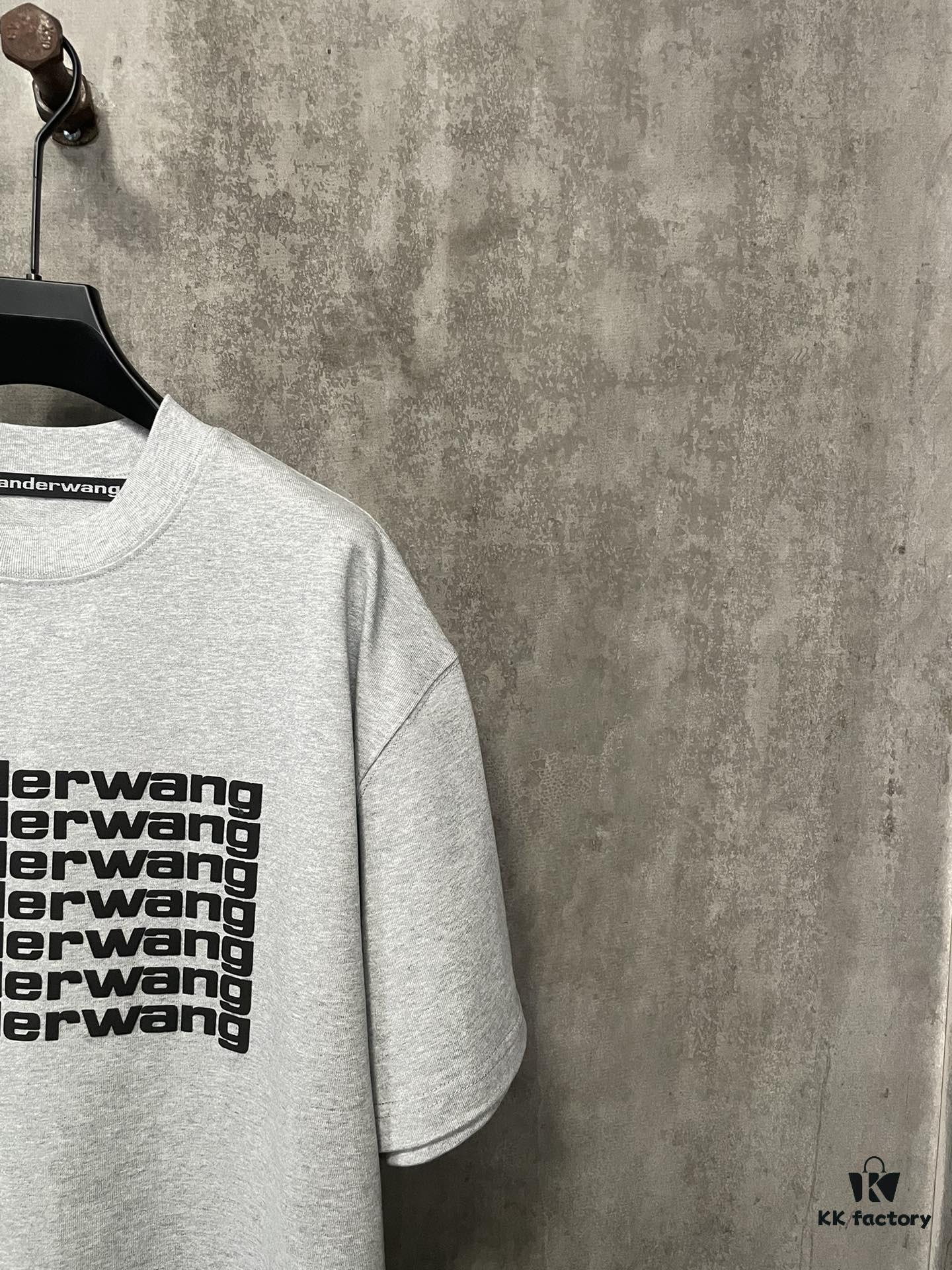 6931a53accd8ab3d7af99896 Alexander Wang 2024 FW Pre-Spring Heavyweight 380g Short Sleeve T-Shirt with Raised Puff Print