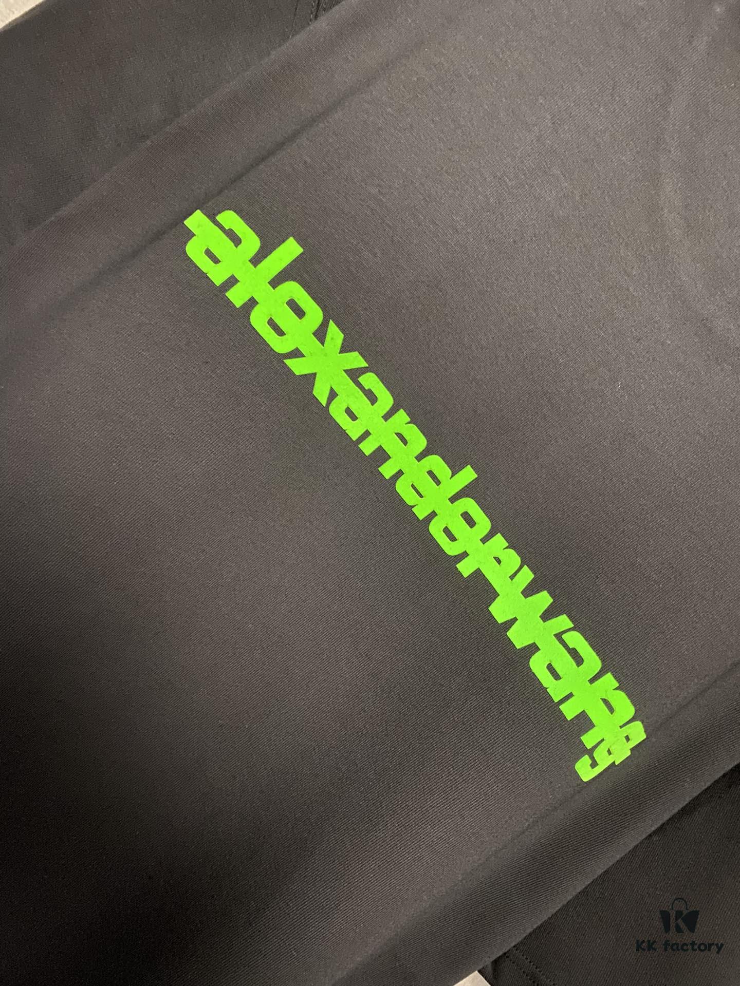 6931a53cccd8ab3d7af998ac Alexander Wang 24SS Classic Front and Back Flocked Logo Heavyweight Short Sleeve T-Shirt