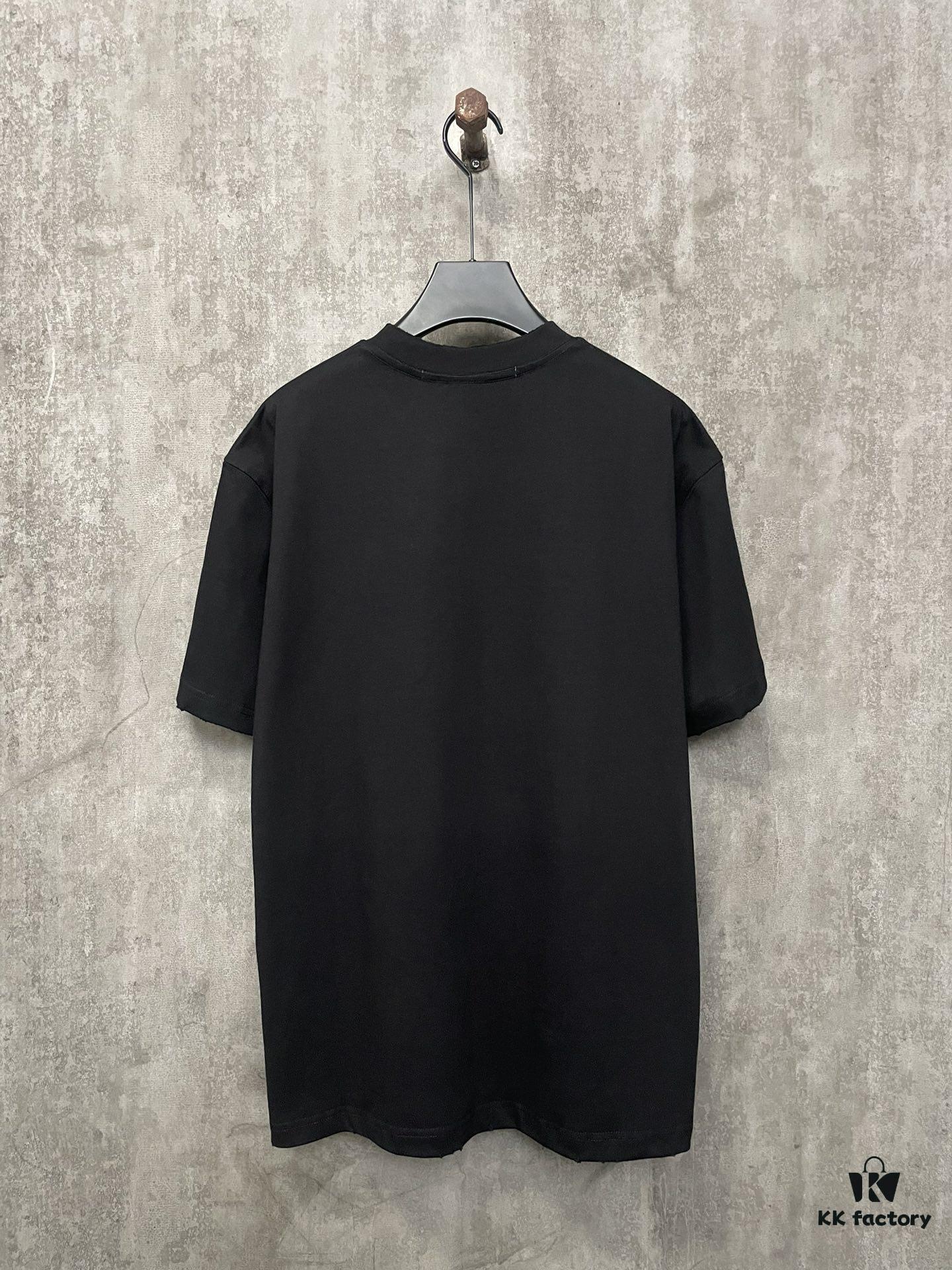 6931a53cccd8ab3d7af998ae Alexander Wang 24SS Classic Logo Distressed Heavyweight T-Shirt with Thick Print