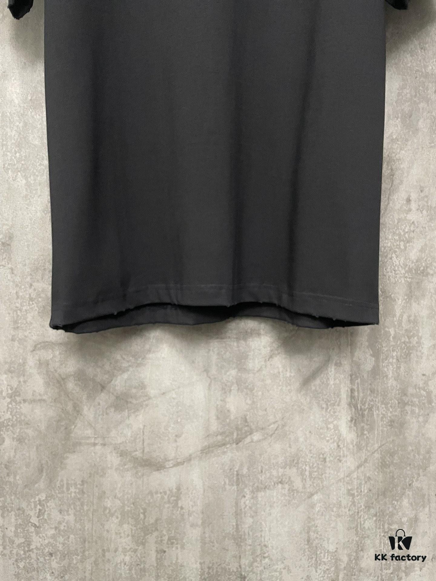 6931a53cccd8ab3d7af998b0 Alexander Wang 24SS Classic Logo Distressed Heavyweight T-Shirt with Thick Print