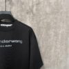 6931a53cccd8ab3d7af998b1 Alexander Wang 24SS Classic Logo Distressed Heavyweight T-Shirt with Thick Print