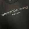 6931a53cccd8ab3d7af998b3 Alexander Wang 24SS Classic Logo Distressed Heavyweight T-Shirt with Thick Print