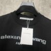6931a53cccd8ab3d7af998b5 Alexander Wang 24SS Classic Logo Distressed Heavyweight T-Shirt with Thick Print