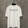 6931a53cccd8ab3d7af998b7 Alexander Wang 24SS Classic Logo Distressed Heavyweight T-Shirt with Thick Plate Print