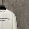 6931a53cccd8ab3d7af998bb Alexander Wang 24SS Classic Logo Distressed Heavyweight T-Shirt with Thick Plate Print