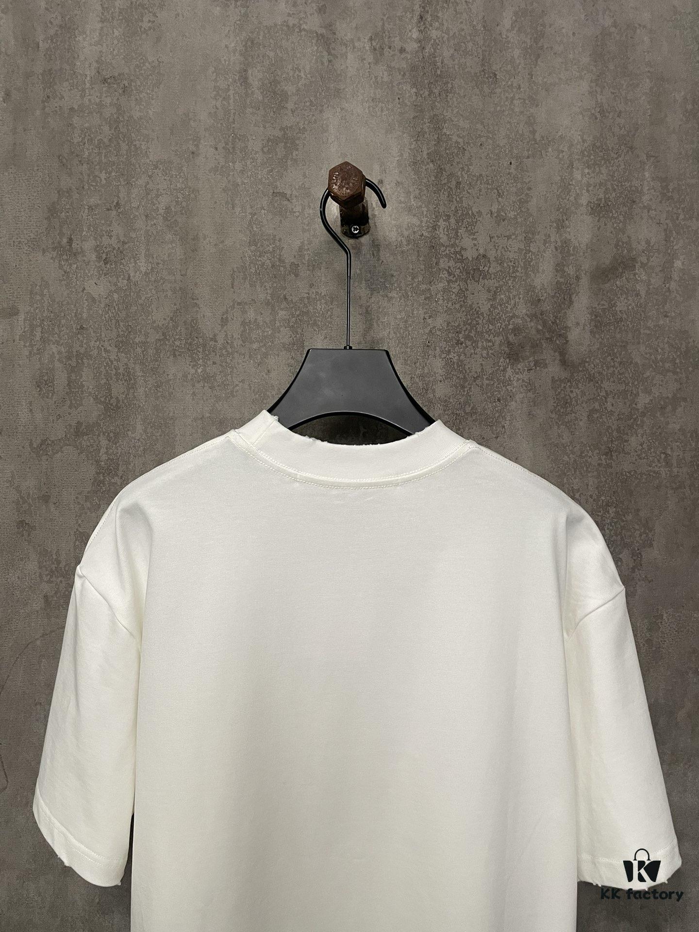 6931a53dccd8ab3d7af998bc Alexander Wang 24SS Classic Logo Distressed Heavyweight T-Shirt with Thick Plate Print
