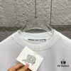 Alexander Wang 2025 Spring/Summer New Arrival Classic WANG Front and Back Letter Print Custom Dual Gauze Plain Cotton Short Sleeve T-Shirt Unisex