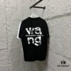 6931a53eccd8ab3d7af998d3 Alexander Wang 2025 Spring/Summer New Arrival Classic WANG Front and Back Letter Print Custom Double Gauze Plain Cotton Short Sleeve T-Shirt Unisex