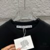 6931a53eccd8ab3d7af998d9 Alexander Wang 2025 Spring/Summer New Arrival Classic WANG Front and Back Letter Print Custom Double Gauze Plain Cotton Short Sleeve T-Shirt Unisex