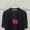 6931a53eccd8ab3d7af998dc Alexander Wang 2025 Spring/Summer New Arrival Short Sleeve T-Shirt with Pink 'Wang' Silicone Print on Front and Back, Made of Custom Dual-Yarn Plain Weave Cotton 300 Fabric, Unisex Design