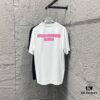 6931a53fccd8ab3d7af998e6 Alexander Wang 2025 Spring/Summer New Arrival Short Sleeve T-Shirt with Pink 'Wang' Silicone Print on Front and Back, Made of Custom Double Gauze Plain Cotton 300 Fabric, Unisex Design