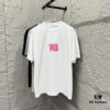 6931a53fccd8ab3d7af998e8 Alexander Wang 2025 Spring/Summer New Arrival Short Sleeve T-Shirt with Pink 'Wang' Silicone Print on Front and Back, Made of Custom Double Gauze Plain Cotton 300 Fabric, Unisex Design