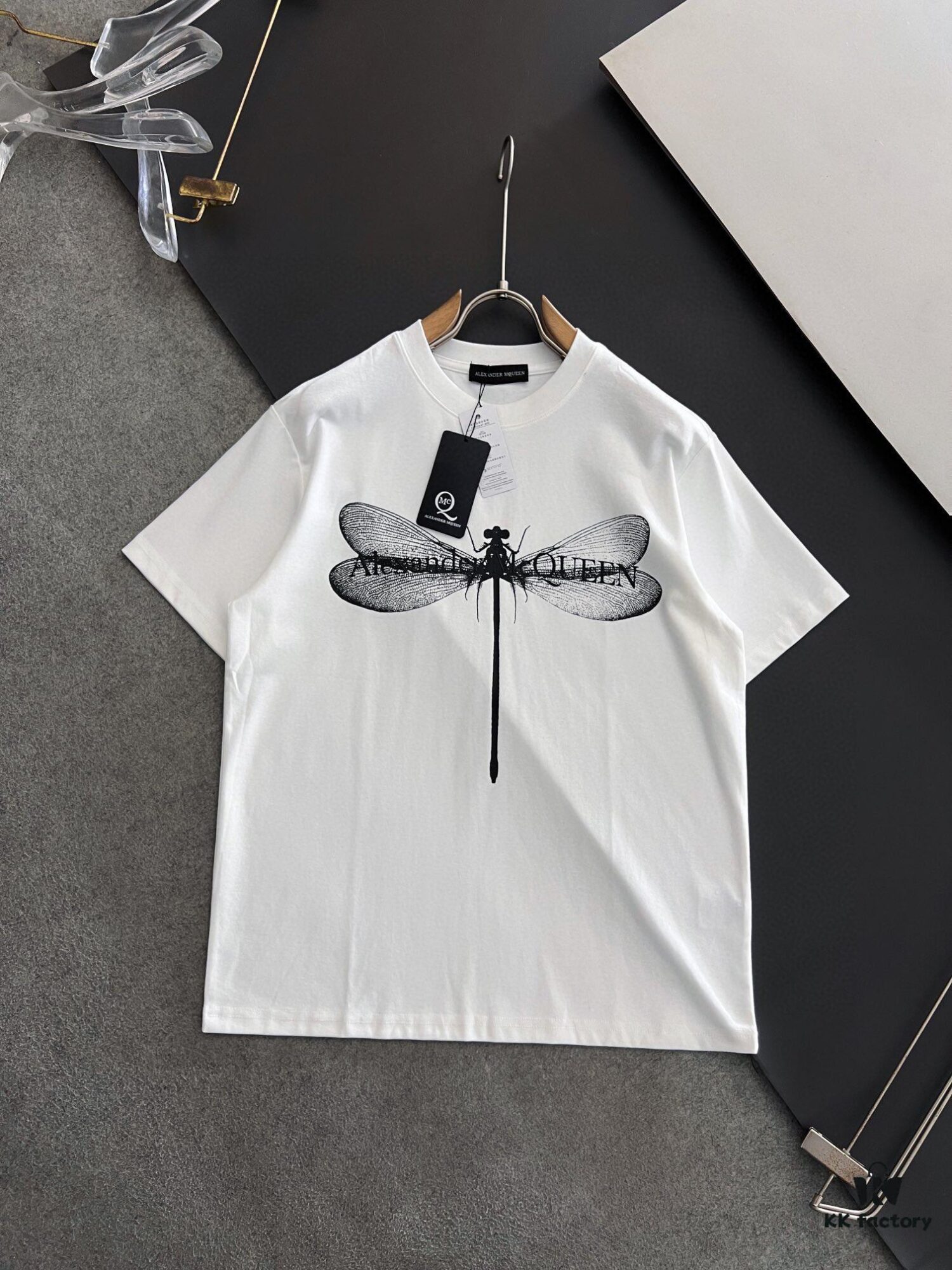 6931a53fccd8ab3d7af998ef McQueen 2025 Latest Print Short Sleeve T-Shirt, High-Quality Cabinet Original Order, Top-Grade Craftsmanship with Imported Fabric
