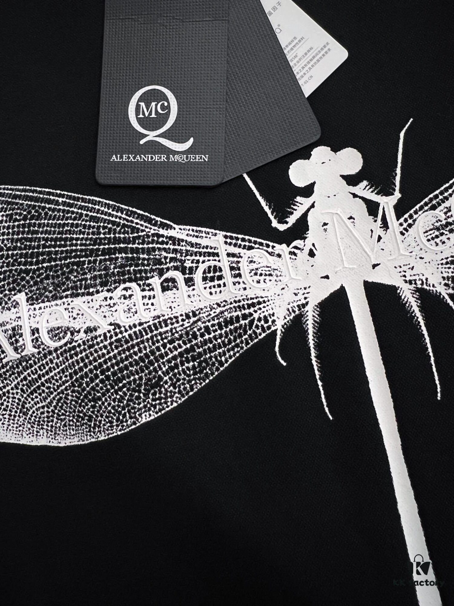 6931a540ccd8ab3d7af998f5 McQueen 2025 Latest Print Short Sleeve T-Shirt, High-Quality Cabinet Original Order, Top-Grade Craftsmanship with Imported Fabric