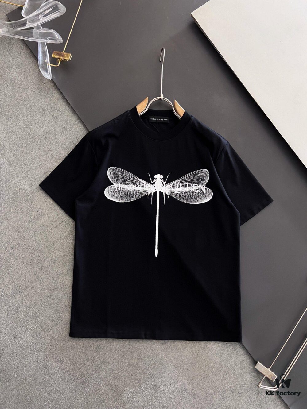 6931a540ccd8ab3d7af998f6 McQueen 2025 Latest Print Short Sleeve T-Shirt, High-Quality Cabinet Original Order, Top-Tier Craftsmanship with Imported Fabric