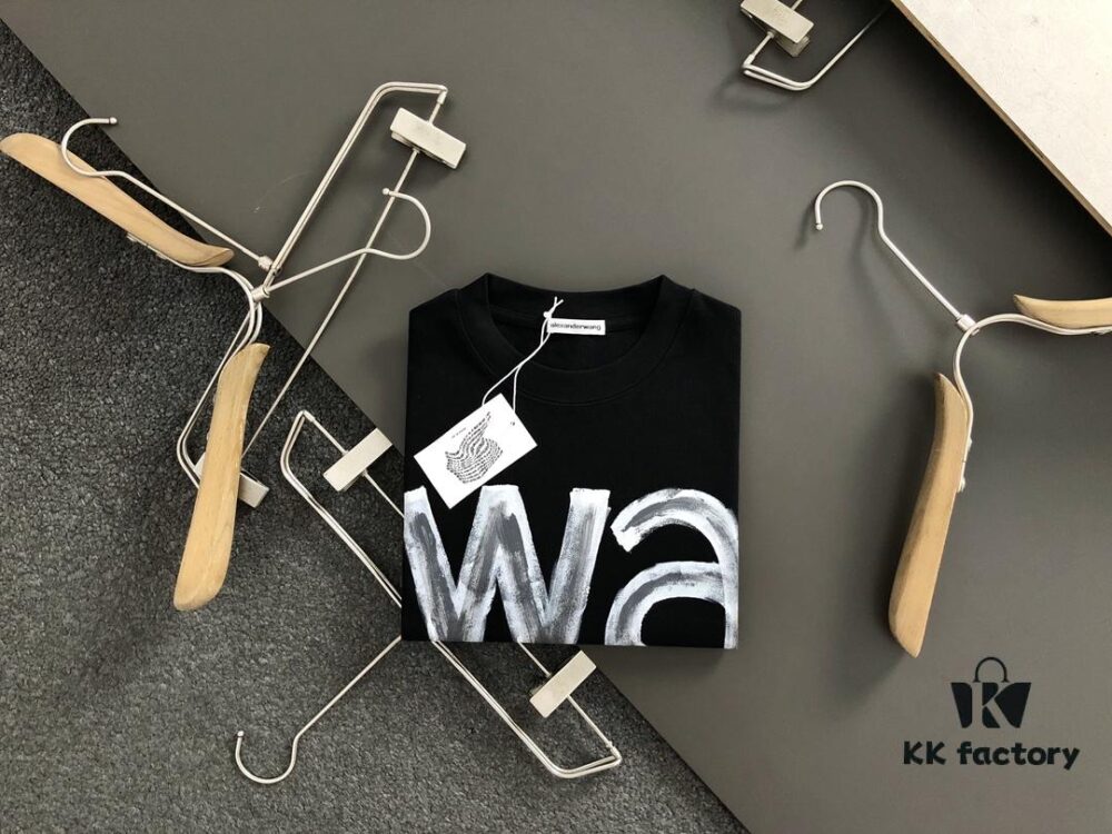 6931a540ccd8ab3d7af998fe Alexander Wang 25SS Summer New Arrival Crew Neck Short Sleeve T-Shirt